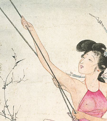 横山县-胡也佛的仕女画和最知名的金瓶梅秘戏图